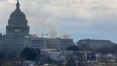 Cierran accesos al Capitolio tras incendio en inmediaciones