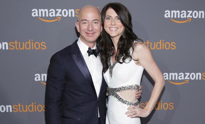 Jeff Bezos y MacKenzie Scott,