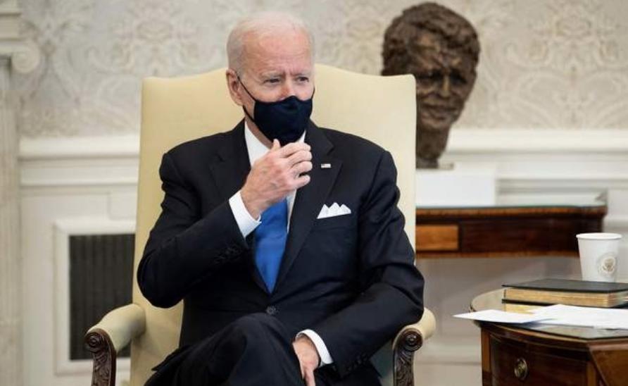El presidente estadunidense, Joe Biden, hoy en la Oficina Oval de la Casa Blanca, en Washington. Foto Afp