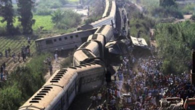 Choque de trenes en Egipto/Foto tomada de Twitter