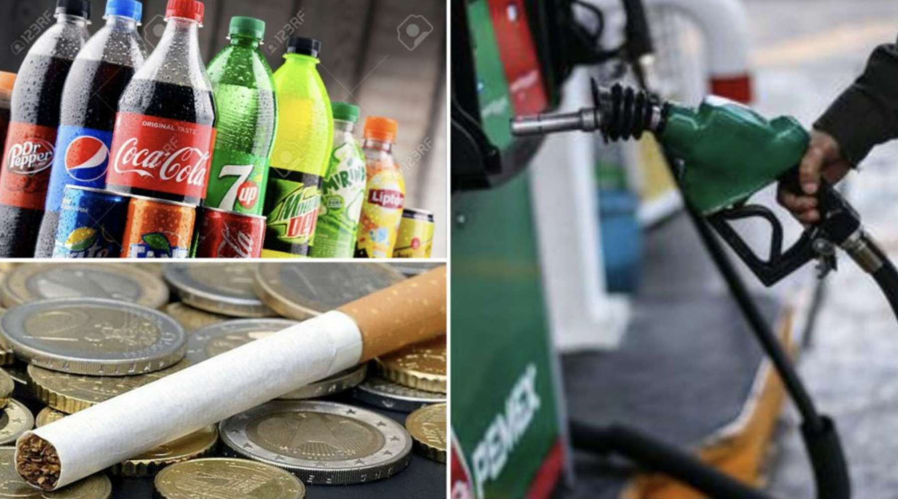 Refrescos, cigarros y gasolina aumentarán de precio