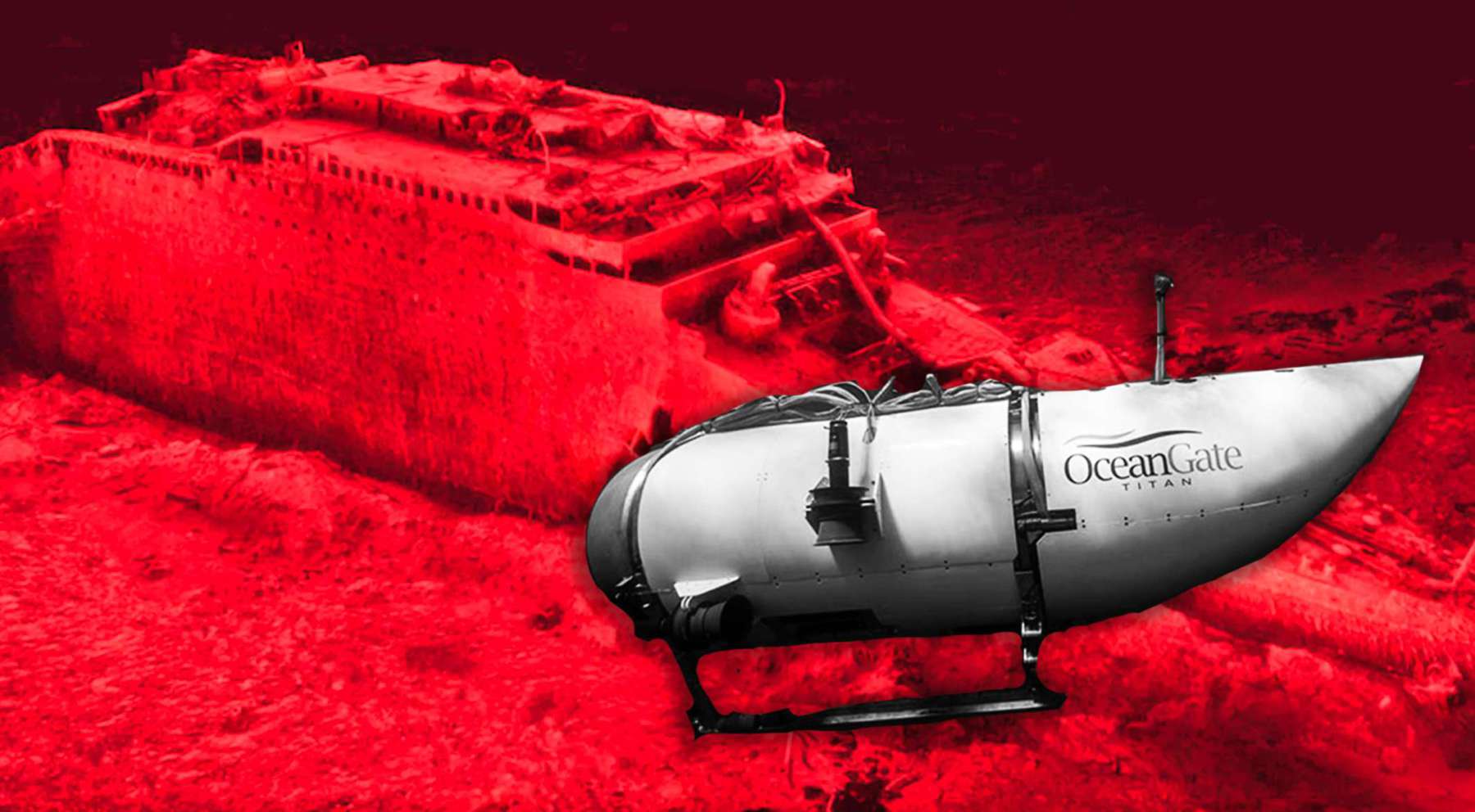 Los encargados del rescate de los cinco pasajeros del Submarino Titán, informaron que un dron descubrió un campo de escombros dentro del área de búsqueda cerca de donde se encuentra el Titanic. Foto: Especial