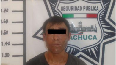 Detienen a presunto narcomenudista en Pachuca