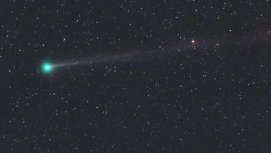 Foto de un cometa verdes, como el que iluminará Hidalgo durante septiembre.